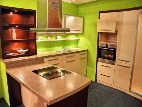 Обои зеленые для кухни. Зеленый — это, какой оттенок? 12