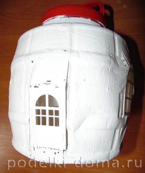 Как сделать игрушечный домик из пластиковых бутылок. Гриб-дом из бутылки Отредактирова. 2019