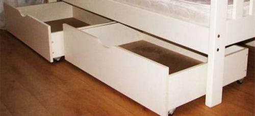 Ящик под кровать на колесиках. Как изменить конструкцию выдвижных ящиков под кроватью