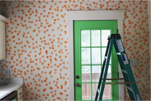 Простые рисунки на стене своими руками. Иде. Стэмпинг (+ мастер-класс)