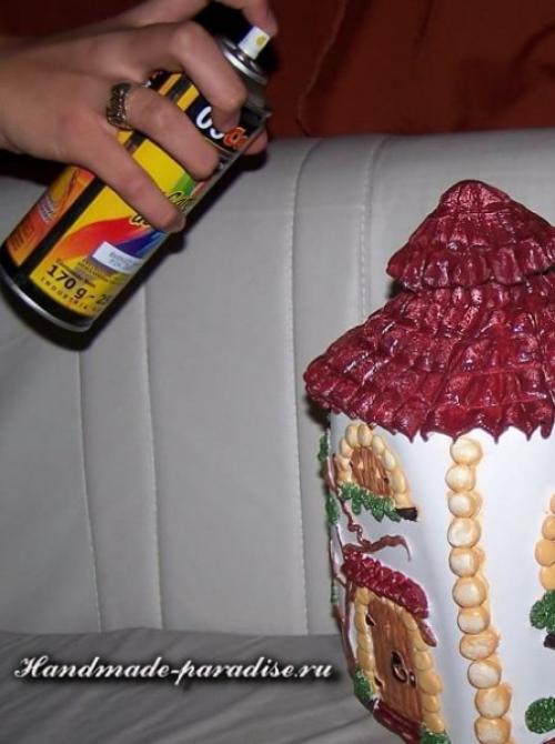 Домик своими руками из пластиковых бутылок. Мебель из подручных материалов: утилизируем пластиковые бутылки 15