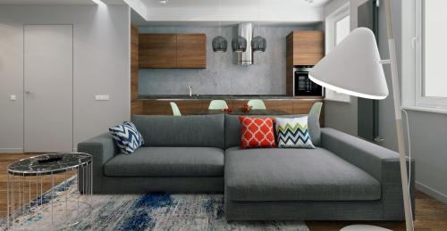 Дизайн квартиры 60 кв м. Варианты стилей интерьера для двухкомнатной квартиры 60 кв м. 07