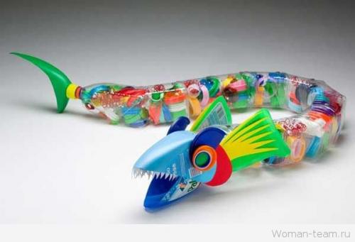 Замок из пластиковых бутылок. 