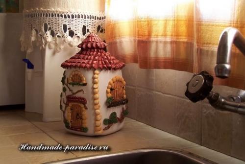 Домик своими руками из пластиковых бутылок. Мебель из подручных материалов: утилизируем пластиковые бутылки 07