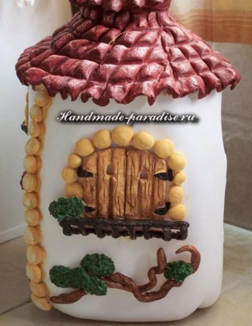 Домик своими руками из пластиковых бутылок. Мебель из подручных материалов: утилизируем пластиковые бутылки 18