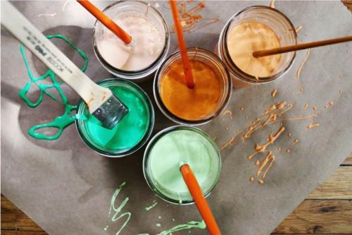 Простые рисунки на стене своими руками. Иде. Стэмпинг (+ мастер-класс)