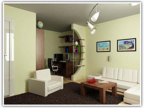 Дизайн однокомнатной квартиры студии. Минимализм 08 Дизайн однокомнатной квартиры студии. Минимализм 08