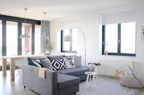 Сочетание белого цвета с другими цветами в интерьере. Дизайн белого интерьера в комбинации с другими цветами 35