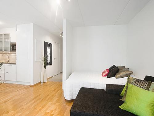 Дизайн однокомнатной квартиры студии. Минимализм 06 Дизайн однокомнатной квартиры студии. Минимализм 06