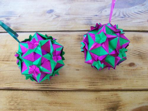 Новогодние Шары Из Бумаги Своими Руками Из Бумаги. Новогодние Шары Из Бумаги Без Основы - Мастер-классы