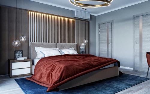 Спальня с панорамным остеклением. Удачный дизайн, согласны? 01