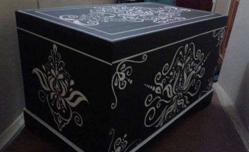 Как отреставрировать своими руками сундук. Реставрация сундука в стиле винтаж 08