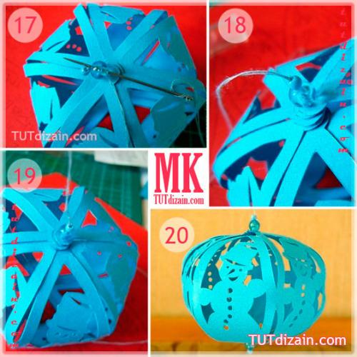 Новогодние Шары Из Бумаги Своими Руками Из Бумаги. Новогодние Шары Из Бумаги Без Основы - Мастер-классы 55