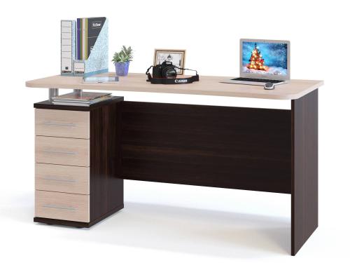 Стол компьютерный с колонками. Компьютерный стол с колонкой СК-9 цвет дуб/венге 04 Стол компьютерный с колонками. Компьютерный стол с колонкой СК-9 цвет дуб/венге 04