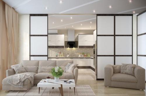 Проект кухня студия. 5 лучших способов зонирования в квартире-студии