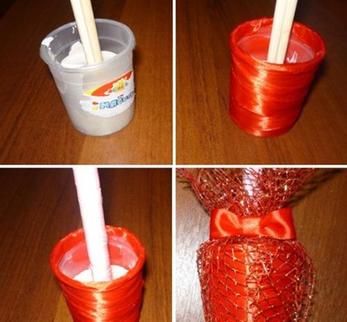 Топиарий в подарок на день рождения женщине. Сердце из подручных материалов в домашних условиях ко Дню влюбленных (14 февраля)