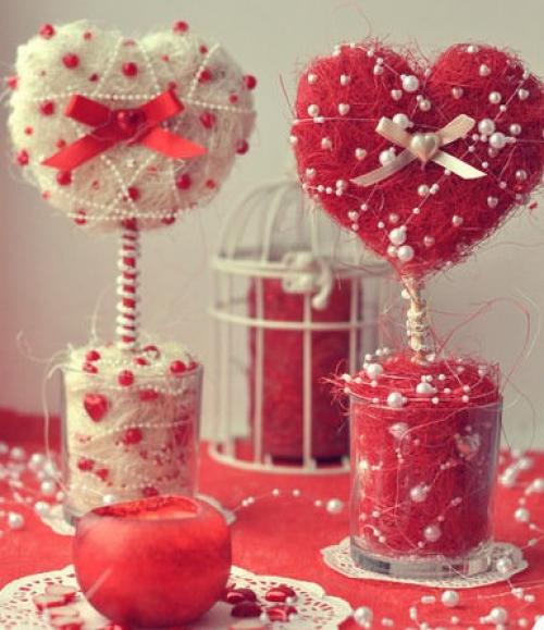 Топиарий в подарок на день рождения женщине. Сердце из подручных материалов в домашних условиях ко Дню влюбленных (14 февраля)
