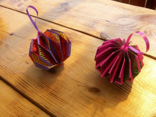 Новогодние Шары Из Бумаги Своими Руками Из Бумаги. Новогодние Шары Из Бумаги Без Основы - Мастер-классы