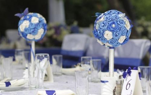 Топиарий в подарок на свадьбу своими руками. Оригинальное украшение свадебного стола