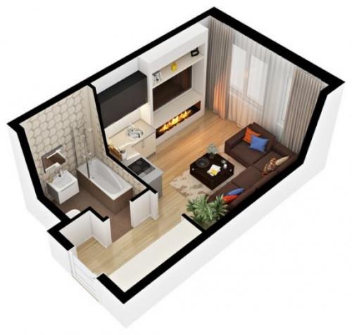 Малогабаритная квартира. Самые маленькие квартиры мира и России. Реальные фото.