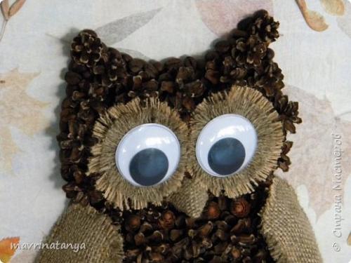 Поделка сова из пластиковой бутылки и листьев. Сова на дереве сидела... Поделка на конкурс Природа и фантазия.