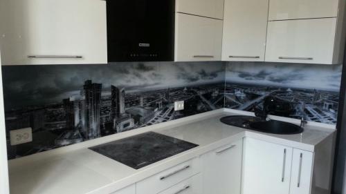 Шторы для черно белой кухни. Кухонный гарнитур в дизайне черно белой кухни 10