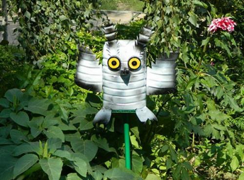 Белая сова из пластиковых бутылок. Смешная сова из пластиковой бутылки