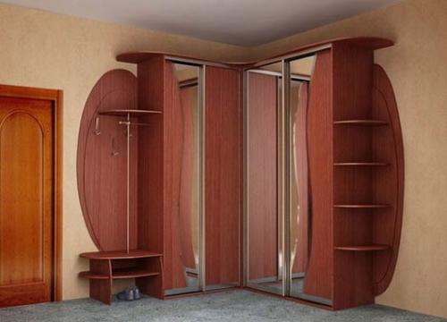 Шкаф купе в прихожую с зеркалом. Виды