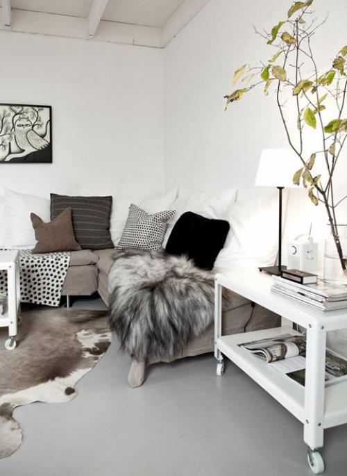 Дизайн маленькой двухуровневой квартиры. Вариант неповторимого дизайна маленькой двухуровневой квартиры в Дании