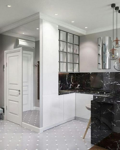 Квартира-студия 37м²(кухня - 15м², спальня - 10м²). Что вам здесь нравится, а что нет? 04