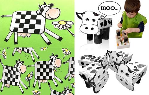 Корова своими руками из бумаги. Поделка корова