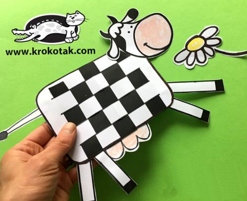 Корова своими руками из бумаги. Поделка корова