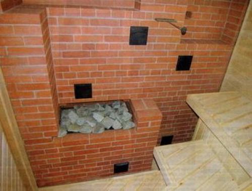 Сауна в деревянном доме. Установка печи