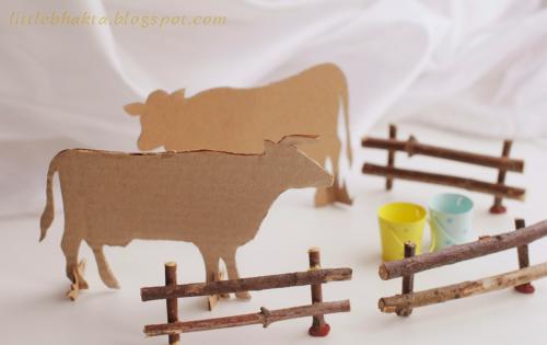 Как сделать корову своими руками. Коровы из картона