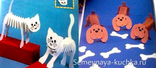 Поделки из бумаги для детей. НА ПРУЖИНКАХ.