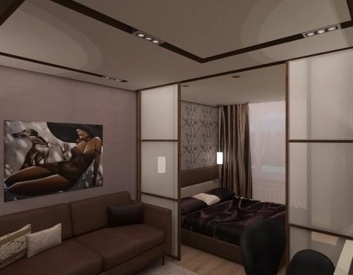 Гостиная совмещенная со спальней. Как совместить гостиную со спальней?