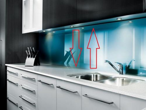 Высота фартука стандарт. Как сделать фартук для кухни своими руками — высота от столешницы, стандарты