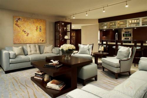 Зал студия с кухней 35 кв.м. Интерьер гостиной размером 35 квадратных метров, совмещенной с кухней и столовой зоной