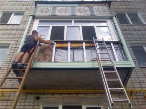 Утепление балкона снаружи. Утепление балкона/лоджии снаружи минеральной ватой – пошаговая инструкция