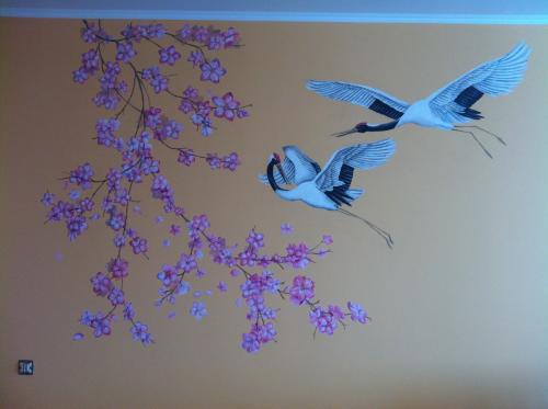 Рисунок в квартире на стене. Современные техники росписи 10 Рисунок в квартире на стене. Современные техники росписи 10
