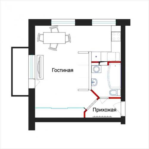 Расстановка мебели в хрущевке 2 комнатной с проходной комнатой