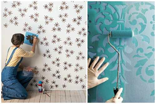 Рисунок в квартире на стене. Современные техники росписи