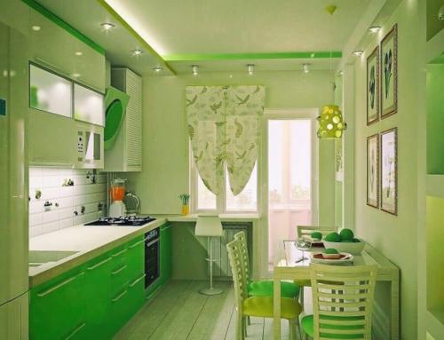 Темно зеленая кухня. Зеленый — это, какой?