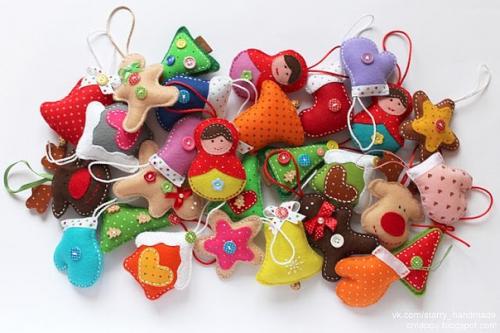 Новогодние игрушки из ткани своими руками выкройки. Елочные игрушки из ткани своими руками 08