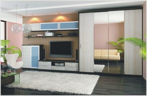 Шкаф купе в гостиной в интерьере. Смотрите далее: Шкаф купе в интерьере 01