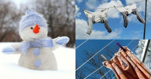 Где лучше сушить белье. Сушить или не сушить белье на морозе? Узнаем правду!