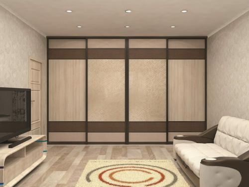 Шкаф купе в зале хрущевки. Виды шкафов-купе