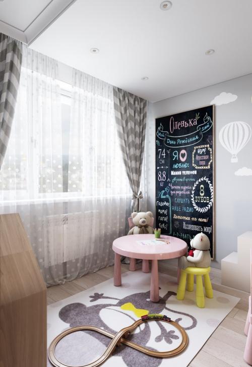 Оцените дизайн детской комнаты для девочки. 01