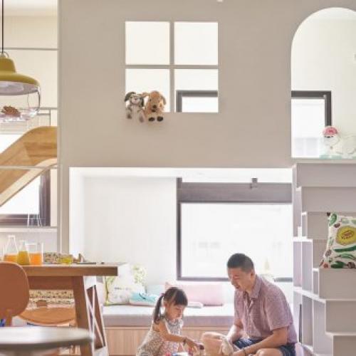 Дизайн однокомнатной квартиры для семьи из 4 человек. Из одной комнаты – две