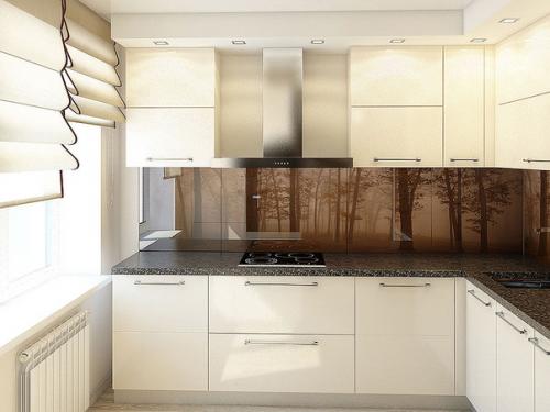 Дизайн двухкомнатной квартиры с объединенной гостиной и кухней 07